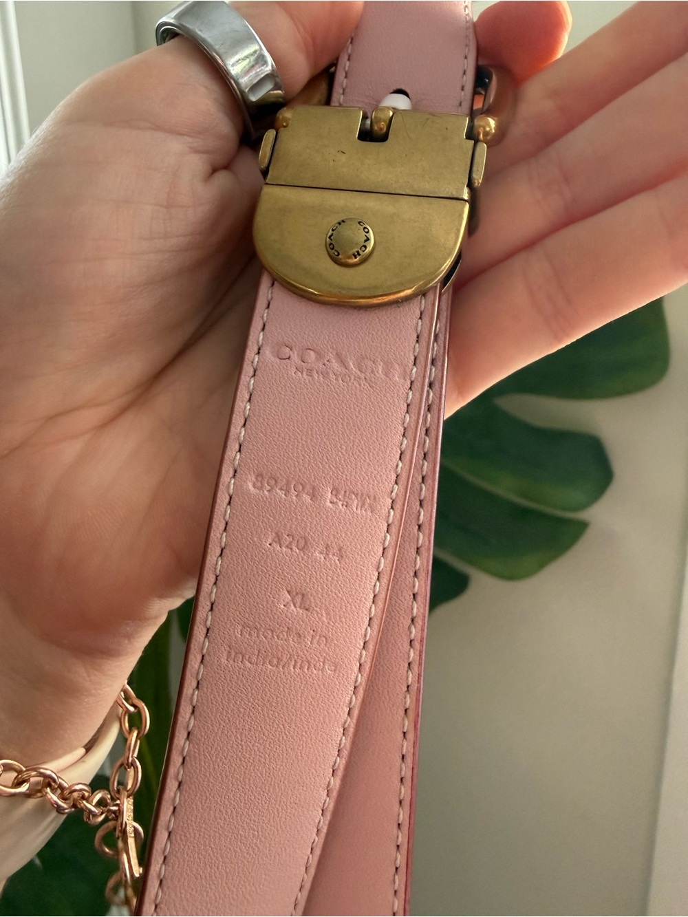 Coach Pink LOVE Signature Belt Bag - Picture 6 of 9